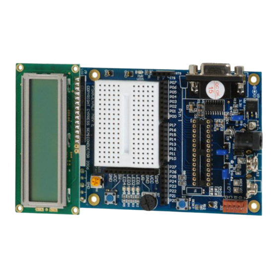 Cypress Semiconductor CY3210-PSoCEVAL1 Quick Start Manual