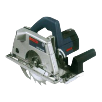 Bosch PROFESSIONAL GKS 55 Operating Instructions Manual