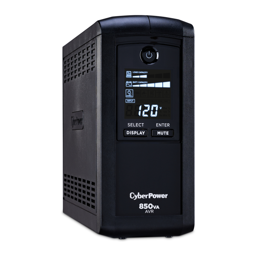 CyberPower CP850AVRLCD, CP1000AVRLCD, CP1350AVRLCD, CP1500AVRLCD - INTELLIGENT UPS SERIES Manual