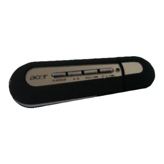 Acer Easy MP3 Player Manuals