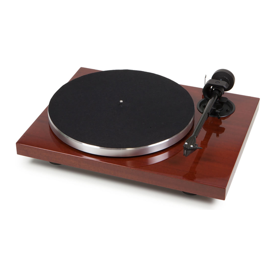 Pro-Ject Audio Systems 1 Xpression Classic Instructions For Use Manual