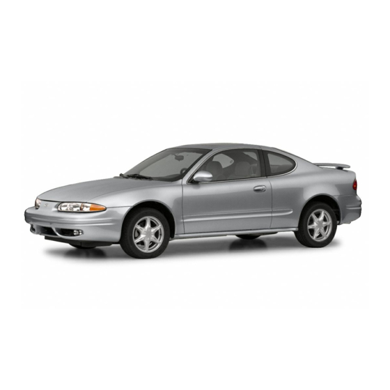 Oldsmobile ALERO 2001 Owner's Manual