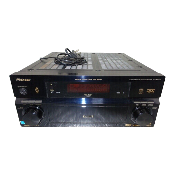 Pioneer VSX-84TXSi-S Service Manual
