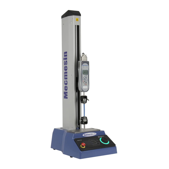 Mecmesin MultiTest 1-dV Operating Manual
