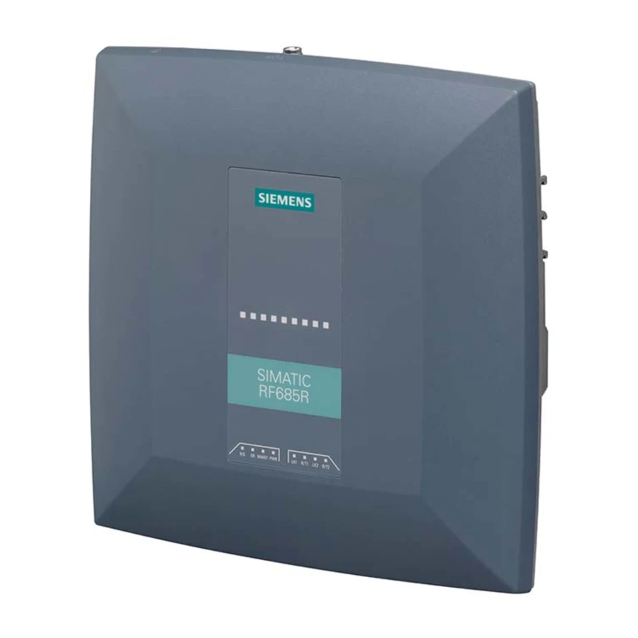 Siemens SIMATIC RF620T System Manual