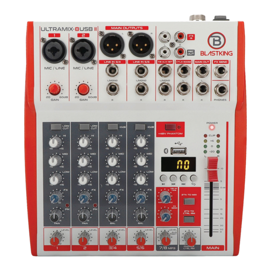 BlastKing ULTRAMIX-8USB User Manual