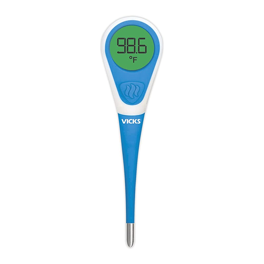Vicks SpeedRead ComfortFlex V-911F-EE, V-965F-EE - Digital Thermometers Manual