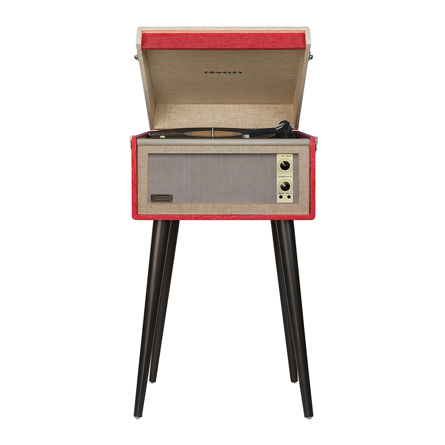 Crosley CR6233E - Dansette Bermuda Turntable Manual
