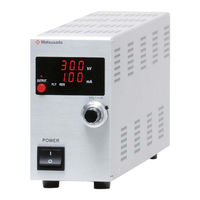 Matsusada Precision EQ Series Instruction Manual