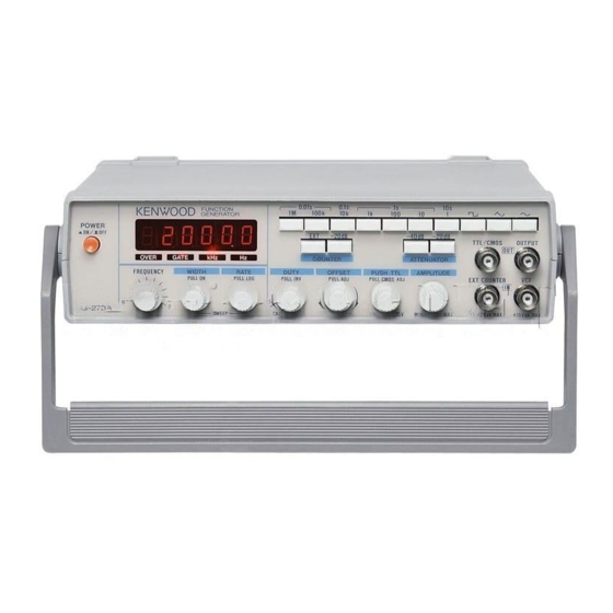 Kenwood FG-273 Service Manual