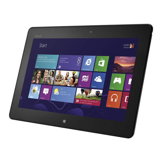 Asus VivoTAB RT Quick Start Manual