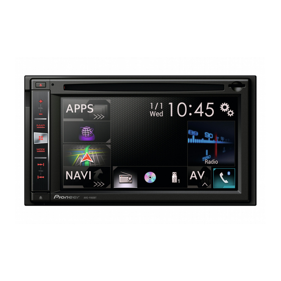 Pioneer AVIC-F860BT Manuals