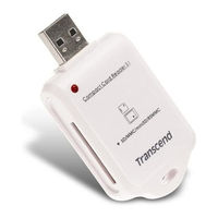 Transcend USB 2.0 Compact Card Reader TS-RDS1 Specification Sheet