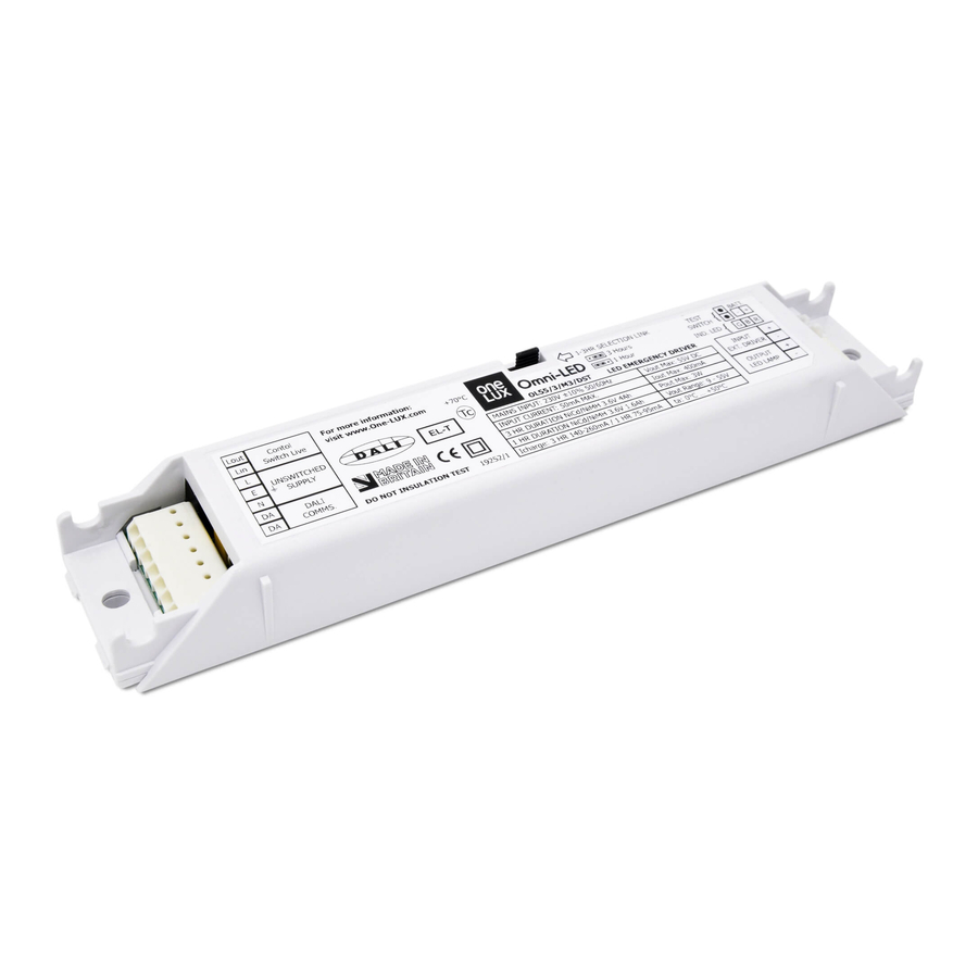 One Lux OMNI-LED DST OL12/2/M3/DST Manuals