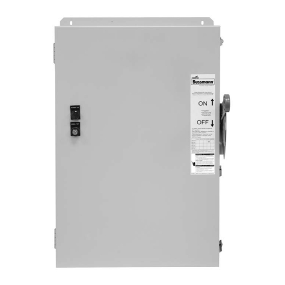 Eaton Bussmann Quik-Spec Instruction Leaflet