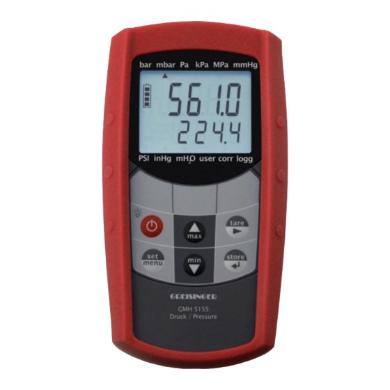 GREISINGER GMH 5155 Operating Manual