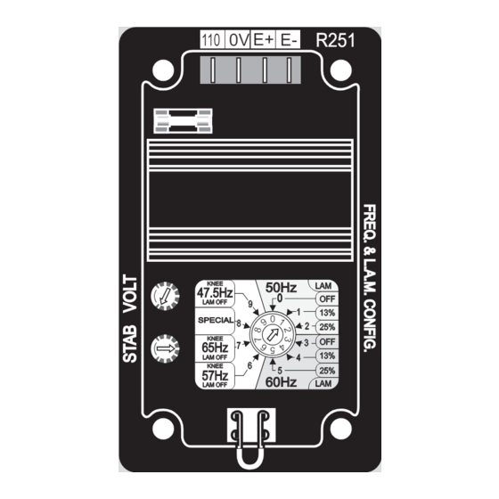 Nidec LEROY-SOMER R251 Installation And Maintenance Manual