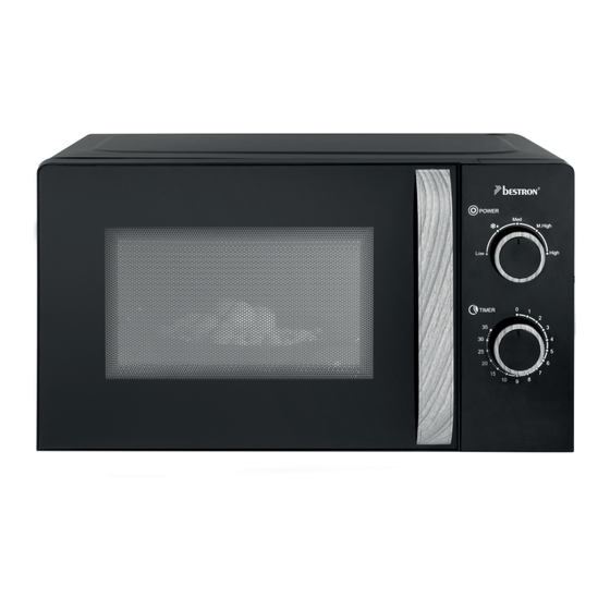 Bestron BLACK & WOOD AMN200BW Instruction Manual