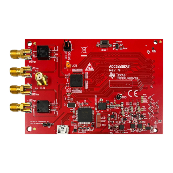 Texas Instruments ADC3669 User Manual
