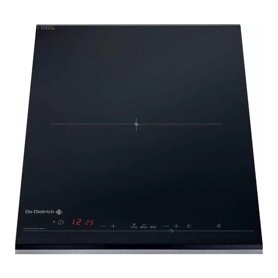 DeDietrich DTI1031X Manual To Installation And Use