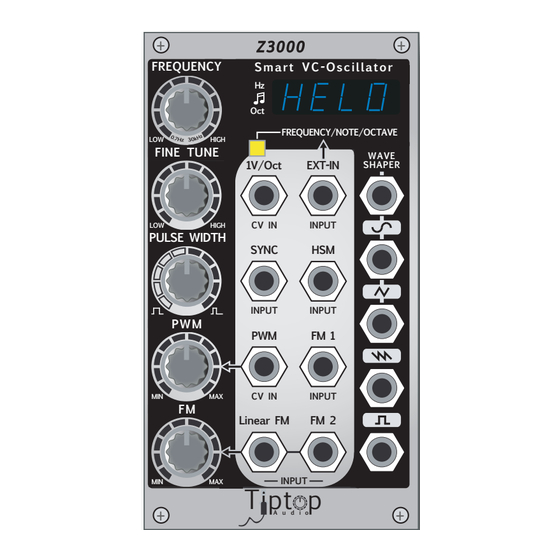 Tiptop Audio Z300 MKII Smart VCO User Manual