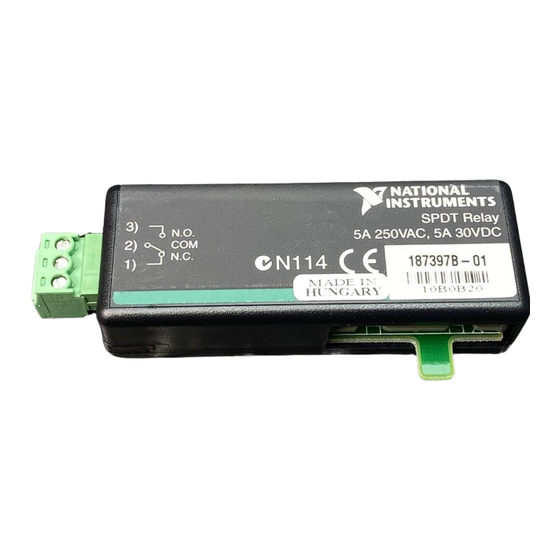 NI SCC-RLY01 User Manual
