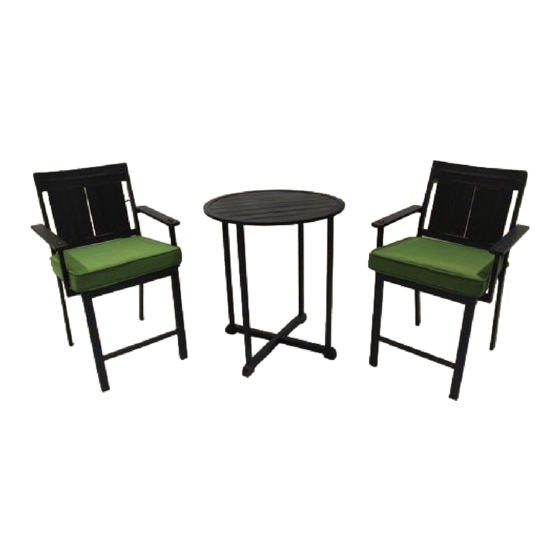 Numark Sea Breeze 3 piece cushion balcony set SC-K-217Y 3 Setup Manual