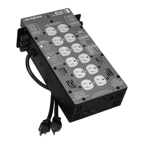 Lightronics AS-62L Owner's Manual