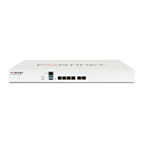Fortinet FortiWAN 200E Quick Start Manual
