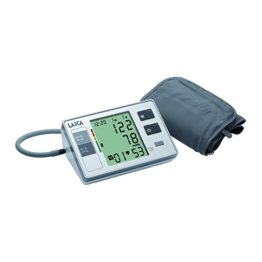 Laica BM2001 - Automatic Arm Blood Pressure Monitor Manual