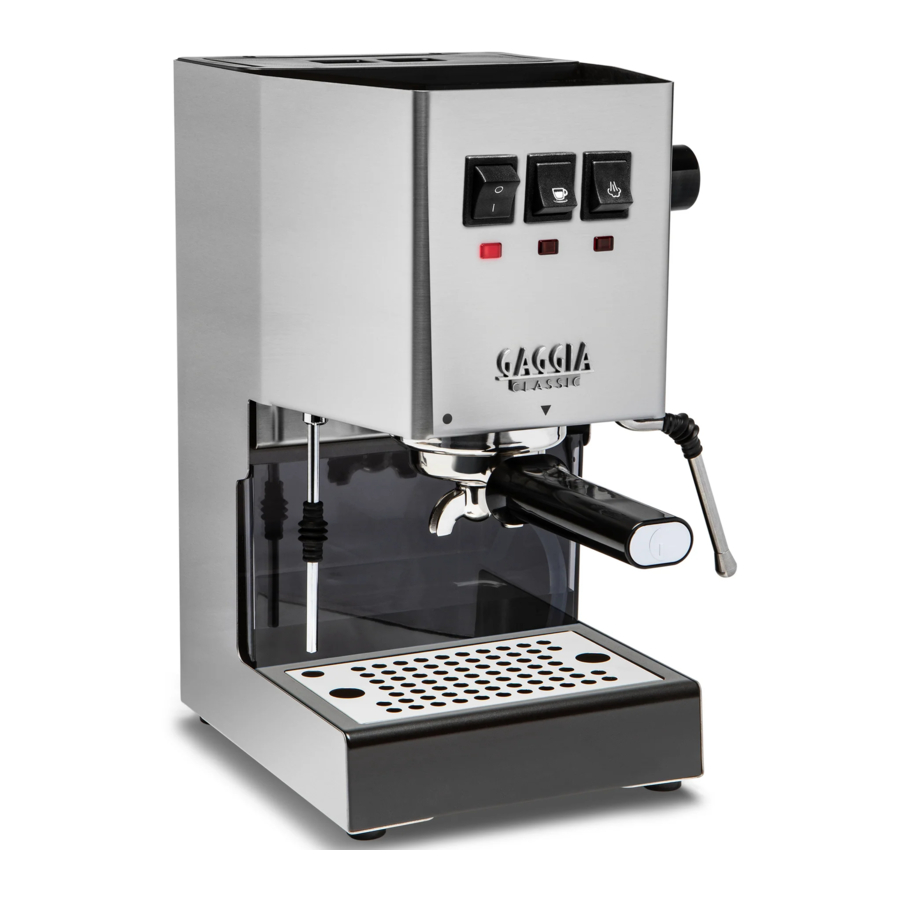Gaggia Milano CLASSIC EVO PRO (RI9380) - Coffee Maker Manual