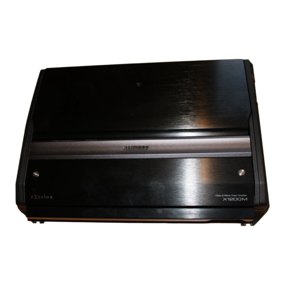 Kenwood X1200M Instruction Manual