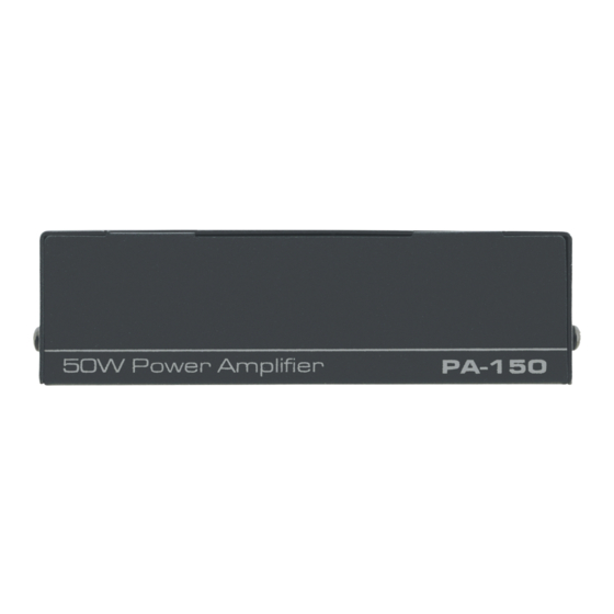 Kramer PA-150 User Manual