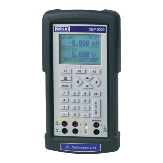 WIKA CEP6000 Operating Instructions Manual