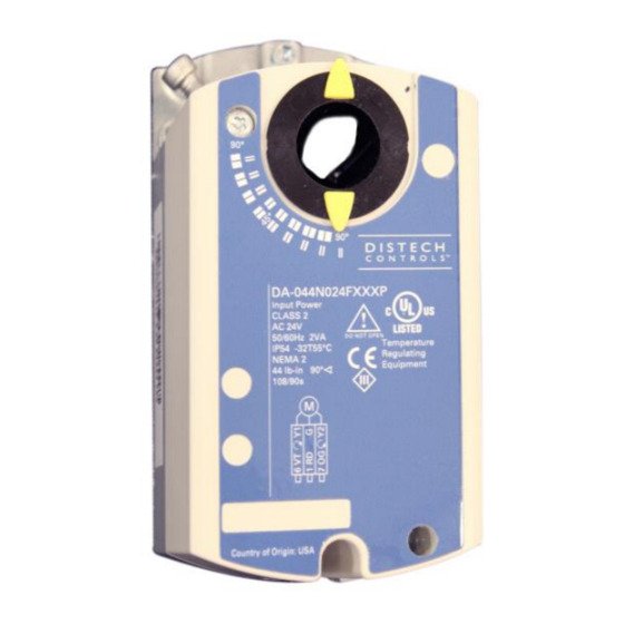 Distech Controls DA-044N Series Hardware Installation Manual