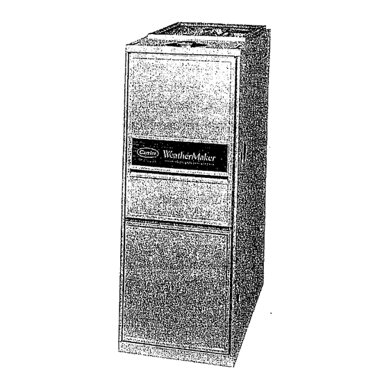 Carrier DELUXE 58DXC Service And Maintenance Instructions