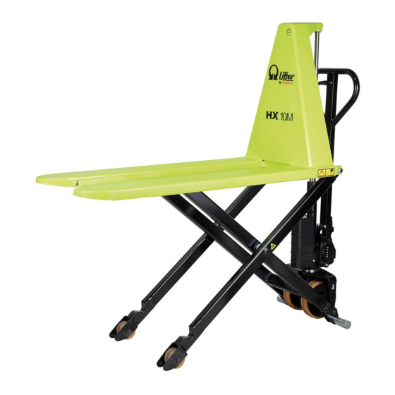 Lifter HX10M Use And Maintenance Manual