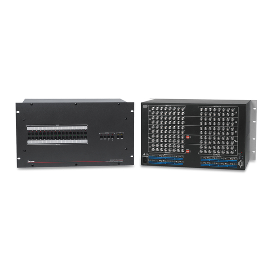 Extron electronics CrossPoint 300 Series Quick Start Manual