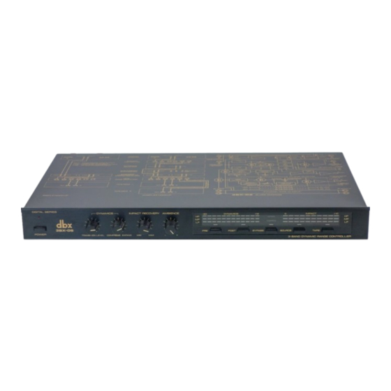 dbx 3bX digital series Instruction Manual