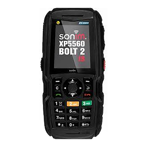 Sonim XP5560 BOLT IS ECOM EX-HANDY 08 Manuals