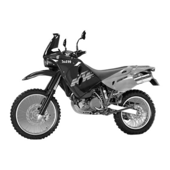 KTM 640 ADVENTURE1999 Supplement To The Owner's Handbook