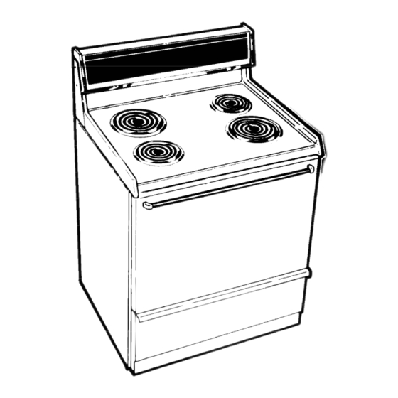Whirlpool range series Installation Instruction