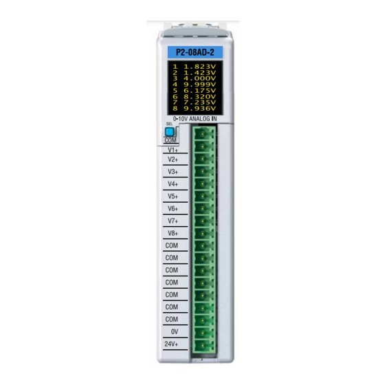 Automationdirect.com Productivity 2000 P2-08AD-2 Manual