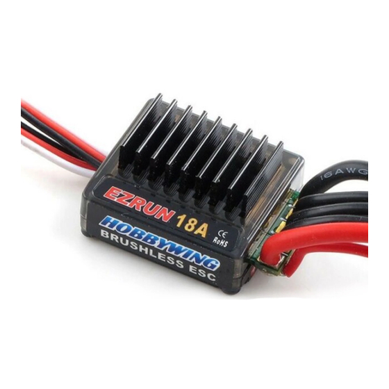 HobbyKing EZRUN 18A ESCs Programming And Calibration