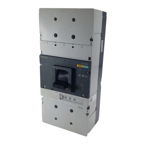 Siemens 3VL9800 - 4W 0 Series Operating Instructions Manual