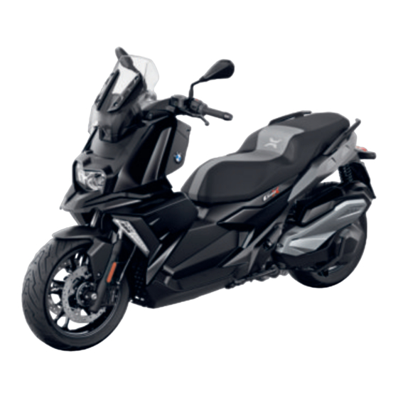 BMW Motorrad C 400 X Rider's Manual