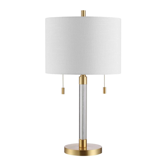 Safavieh Lighting Bixby TBL4265A Quick Start Manual