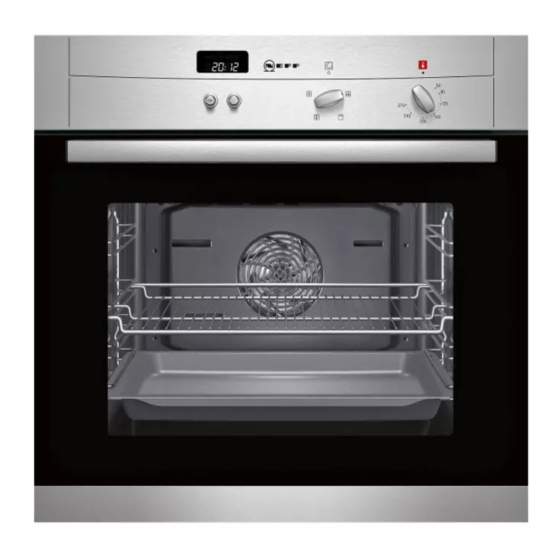 NEFF B12S32 3GB Series Built-in Oven Manuals