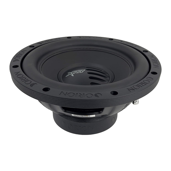 Orion XTR102D Manual