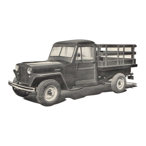 Willys Grooss Weight 4-WD Owner's Manual